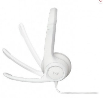 HEADSET USB LOGITECH H390 BRANCO