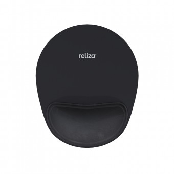 MOUSE PAD ERGONOMICO RELIZA COMFORT PRETO