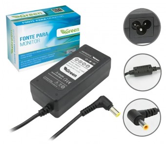 FONTE P/ MONITOR SAMSUNG 14V - 2.5A GREEN