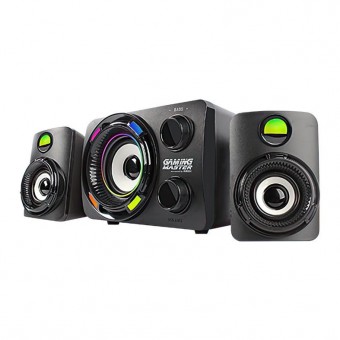 CAIXA DE SOM USB C/ SUBWOOFER KMEX 5W SS-8012 LED PRETO