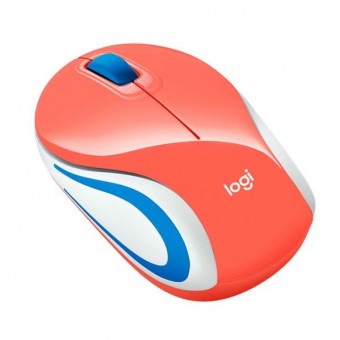 MOUSE SEM FIO LOGITECH M187 CORAL