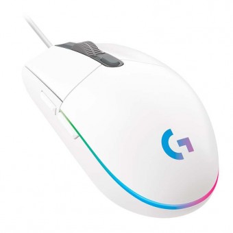 MOUSE USB GAMER LOGITECH G203 LIGHTSYNC RGB BRANCO