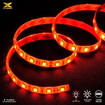 FITA DE LED VINIK VX GAMING C/ MOLEX 60PTS DE LED 1M VERMELHO