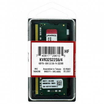 MEMORIA DDR4 P/ NOTEBOOK 4GB 3200MHZ KINGSTON
