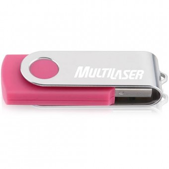 PEN DRIVE 16GB MULTILASER TWIST PD 688 ROSA