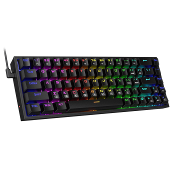 TECLADO USB GAMER MECANICO REDRAGON CASTOR K631 RGB PRETO