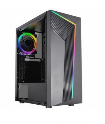 GABINETE ATX S/ FONTE GAMER KEMEX YAIBA IV CG-10AA LED PRETO