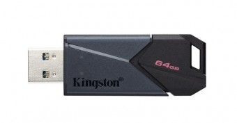 PEN DRIVE 64GB KINGSTON DATATRAVELER EXODIA ONYX USB 3.2 PRETO