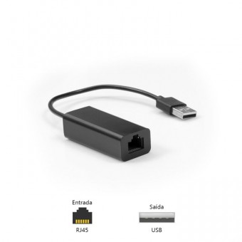 ADAPTADOR DE REDE USB 2.0 PLUS CABLE 10/100