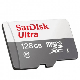CARTAO DE MEMORIA MICRO SD 128GB SANDISK ULTRA CLASS 10