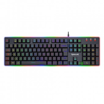 TECLADO USB GAMER MEMBRANA REDRAGON DYAUS 2 RGB PRETO