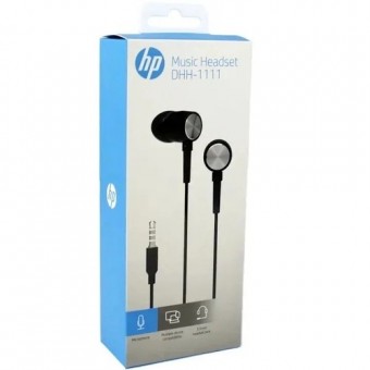 FONE DE OUVIDO C/ MICROF. HP DHH-1111 PRETO