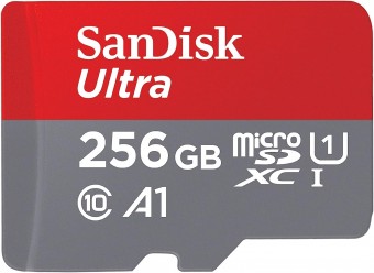 CARTAO DE MEMORIA MICRO SD 256GB SANDISK ULTRA CLASS 10