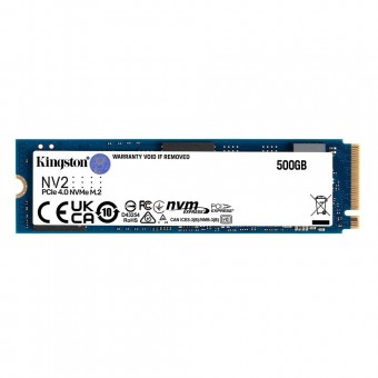 HD SSD 500GB KINGSTON M.2 2280 NVME SNV2S PCI-EX 4.0 3500MB/S LEIT. 2100MB/S GRAV.