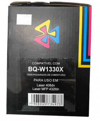 TONER COMPATIVEL HP W1330X COM CHIP 15K BYQUALY