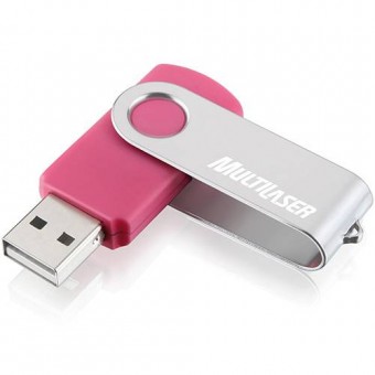 PEN DRIVE 16GB MULTILASER TWIST PD 688 ROSA