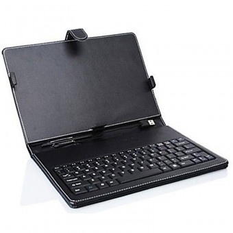 CAPA P/ TABLET 10" C/ TECLADO PRETO