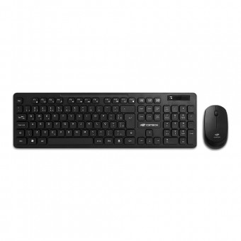 TECLADO E MOUSE S/ FIO C3TECH K-W20BK PRETO