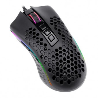 MOUSE SEM FIO GAMER REDRAGON STORM PRO 1600DPI 8 BOTOES RGB PRETO