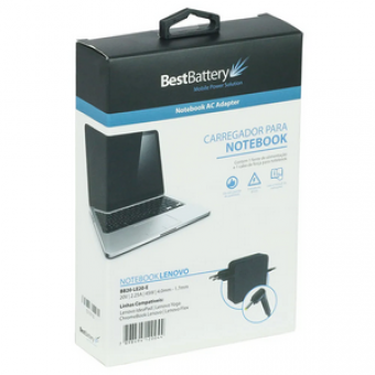 CARREGADOR P/ NOTEBOOK LENOVO 20V - 3.25A 65W 4.0MM - 1.7MM BEST BATTERY