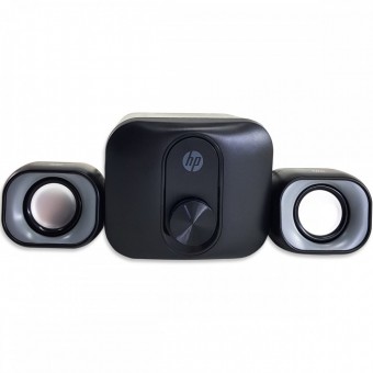 CAIXA DE SOM USB C/ SUBWOOFER HP 11W DWS-2111S LED PRETO