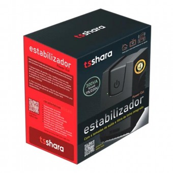 ESTABILIZADOR TS SHARA 300VA POWEREST 9101 BIVOLT