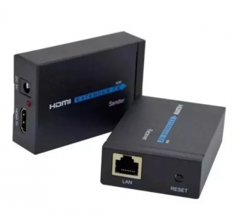 EXTENSOR HDMI CAT5/6 C/ 2 RJ45 ATE 60METROS 1080P C/ 2 FONTES