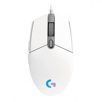 MOUSE USB GAMER LOGITECH G203 LIGHTSYNC RGB BRANCO