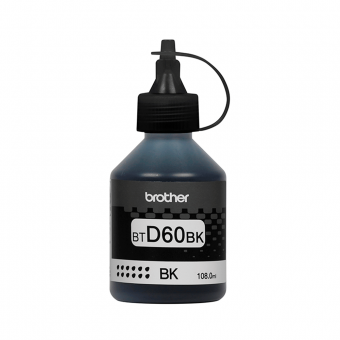 GARRAFA DE TINTA BROTHER BTD60BK PRETO (108ML)