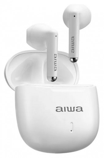 FONE DE OUVIDO SEM FIO AIWA AWS-EB-05-B BLUETOOTH 5.4 BRANCO
