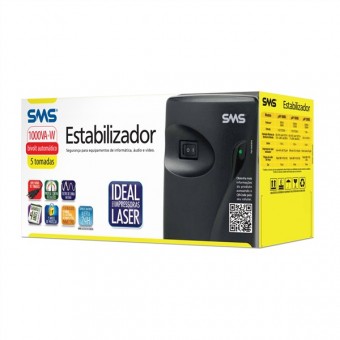 ESTABILIZADOR SMS 1000VA BIVOLT 16216