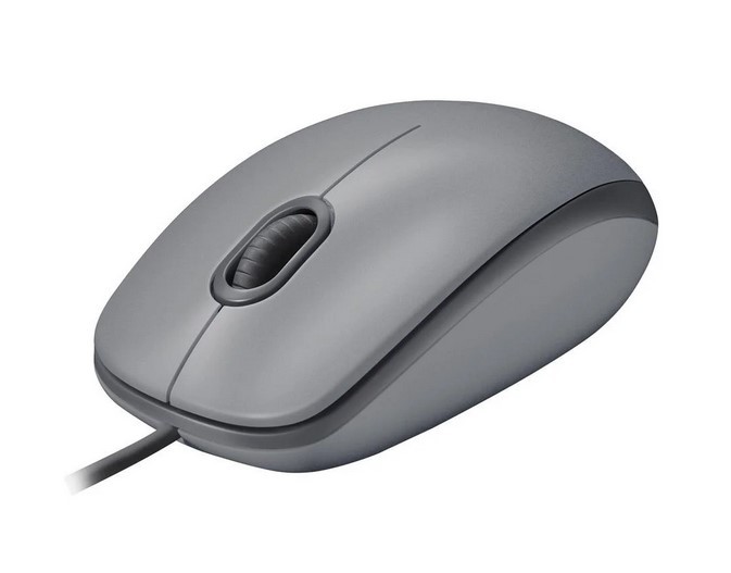 MOUSE USB LOGITECH M110 SILENT CINZA