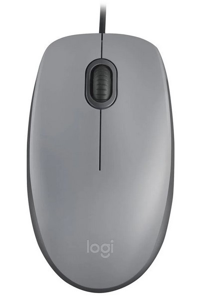 MOUSE USB LOGITECH M110 SILENT CINZA