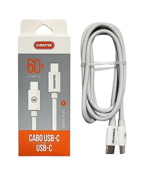 CABO TIPO C USB KIMASTER CB717C 20W 5A TURBO 1M PRETO