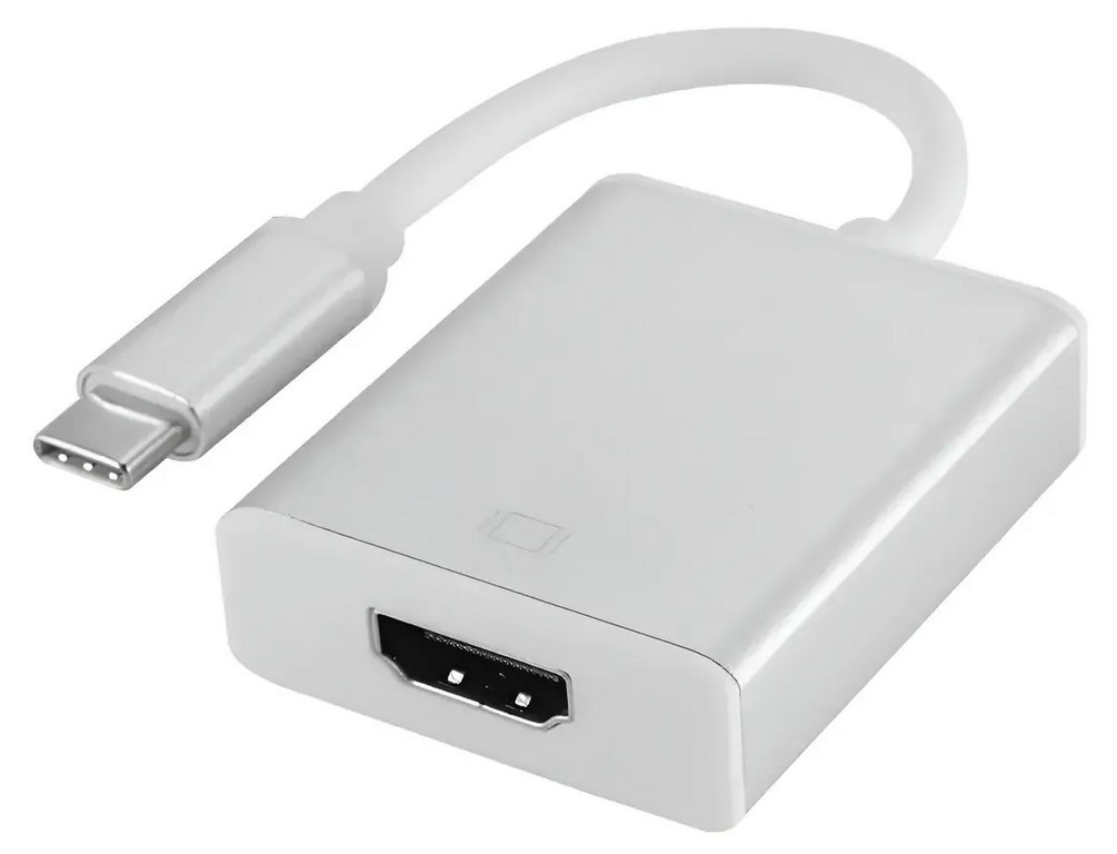 ADAPTADOR TIPO C MACHO P/ HDMI FEMEA CINZA