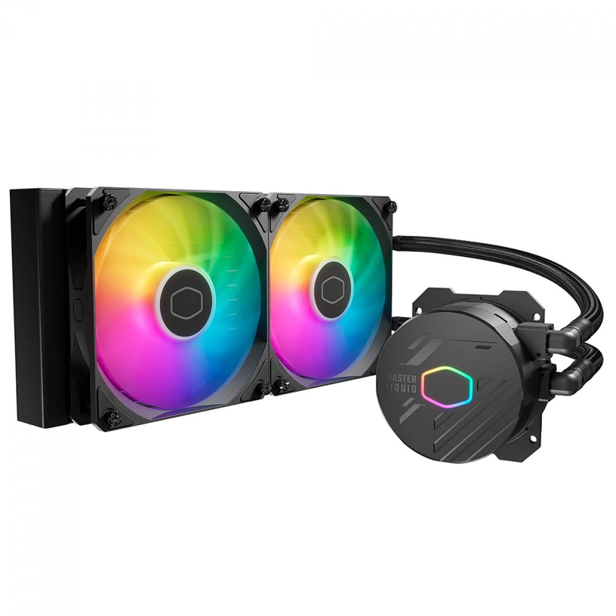 WATER COOLER 240MM COOLER MASTER MASTERLIQUID 240L CORE SPECTRUM ARGB PRETO