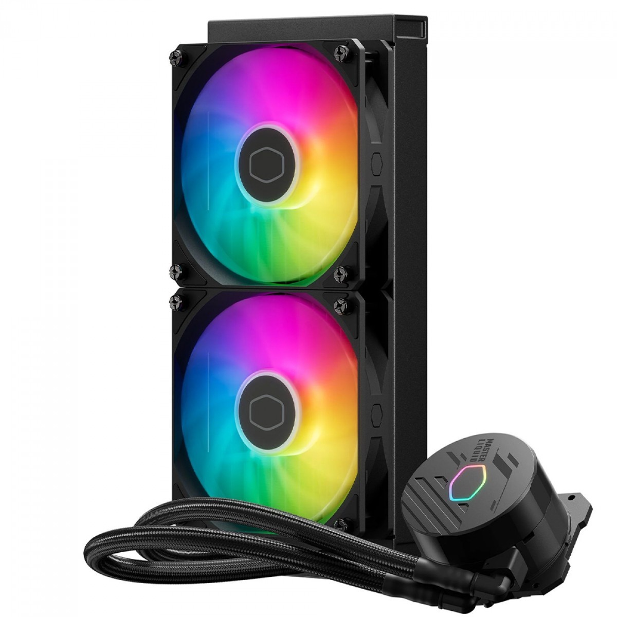 WATER COOLER 240MM COOLER MASTER MASTERLIQUID 240L CORE SPECTRUM ARGB PRETO