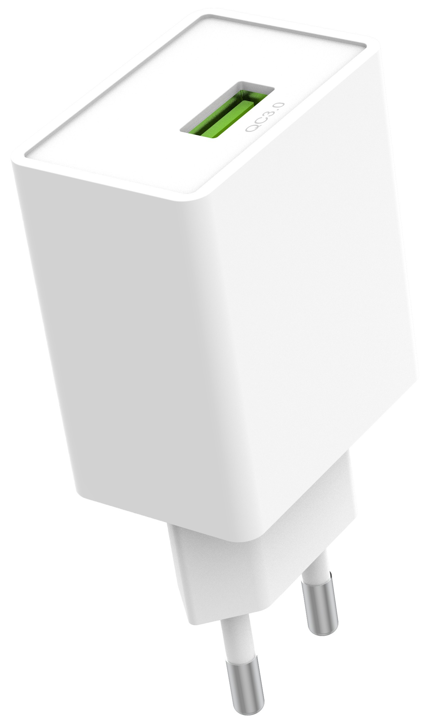 CARREGADOR DE TOMADA USB 18W C3TECH UC-Q100WH BRANCO
