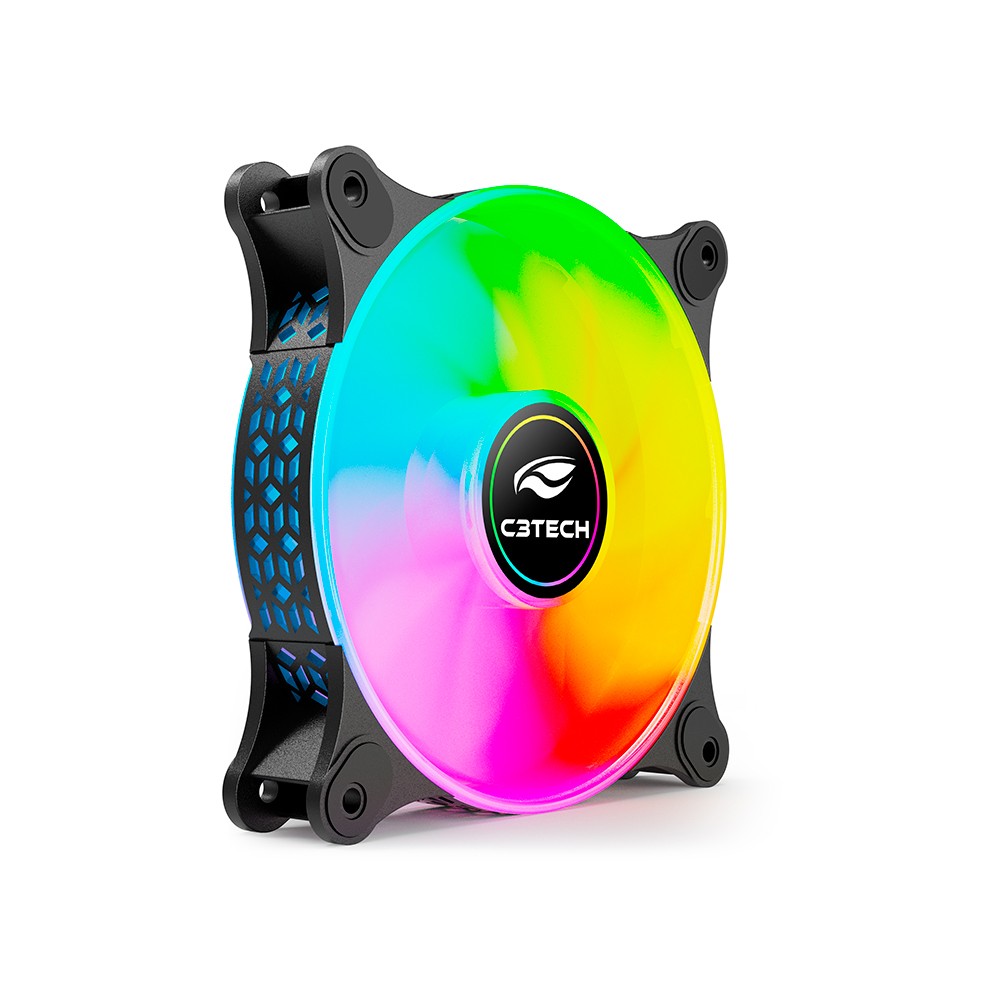 COOLER FAN C3TECH 120X120X25MM F9-L160BKM RGB