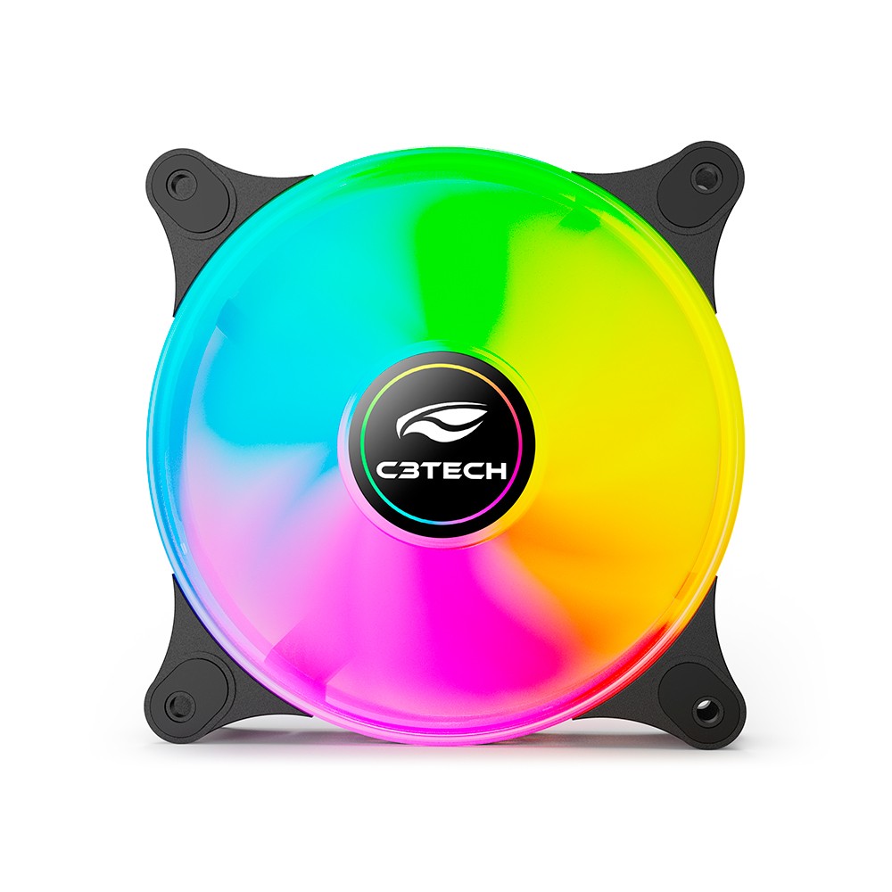 COOLER FAN C3TECH 120X120X25MM F9-L160BKM RGB