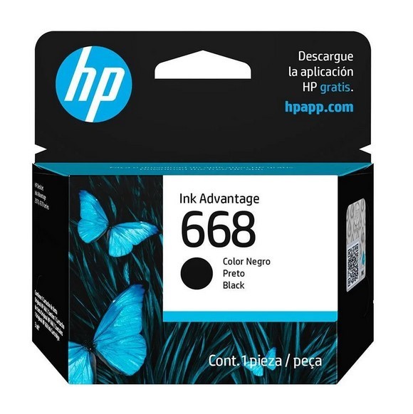 CARTUCHO HP 668 7FP37VL PRETO (3ML)