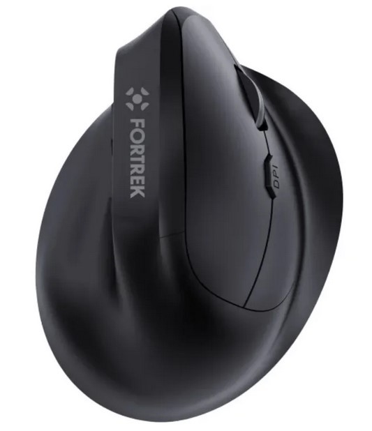 MOUSE SEM FIO ERGONOMICO FORTREK MERG15 85748 PRETO
