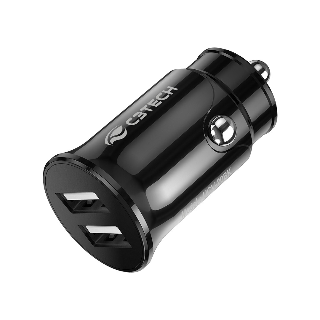 CARREGADOR VEICULAR 2 USB ADAPTADOR 12V C3TECH UCV-20BKX PRETO
