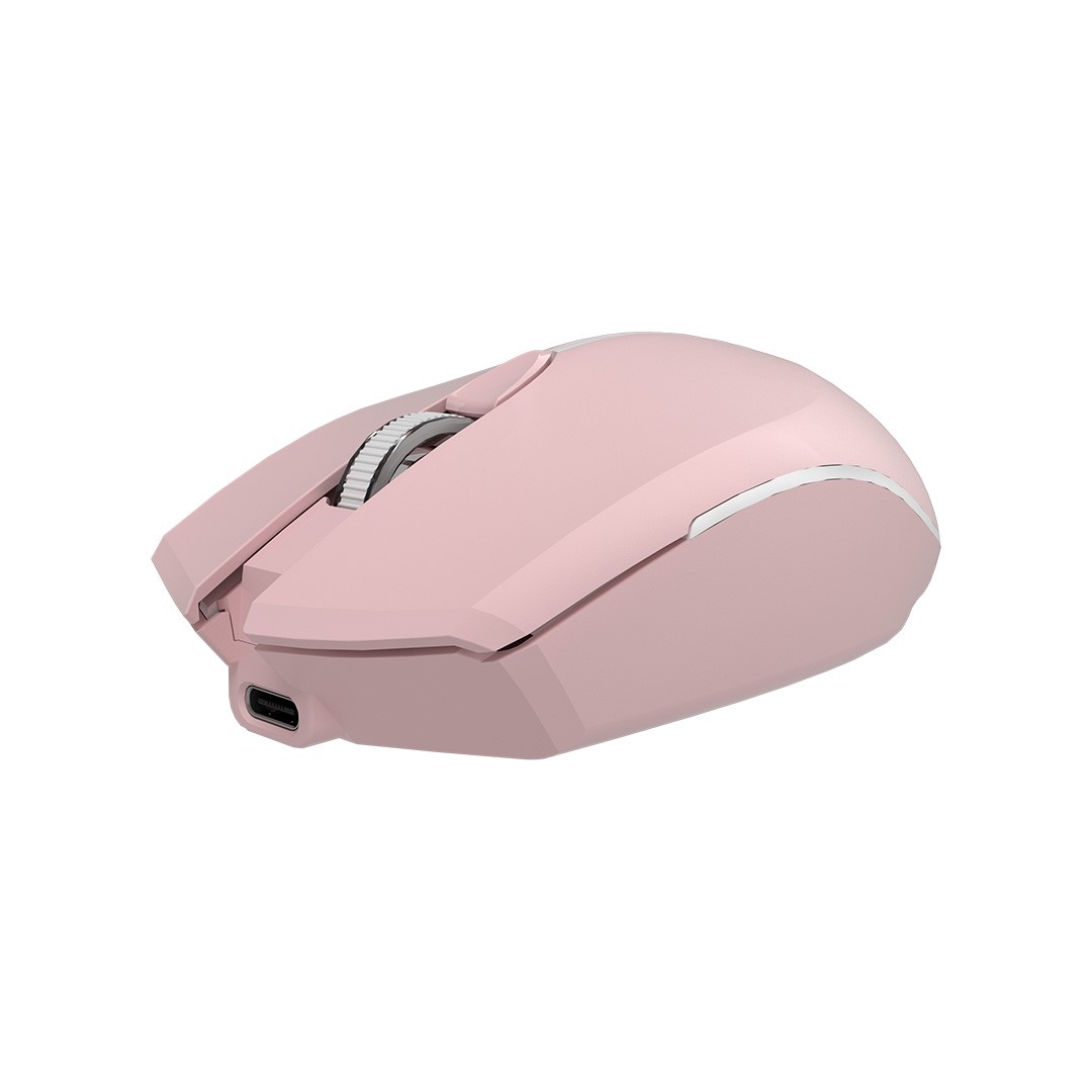 MOUSE SEM FIO RECARREGAVEL BLUETOOTH E RECEPTOR C3TECH M-BT40PK ROSA