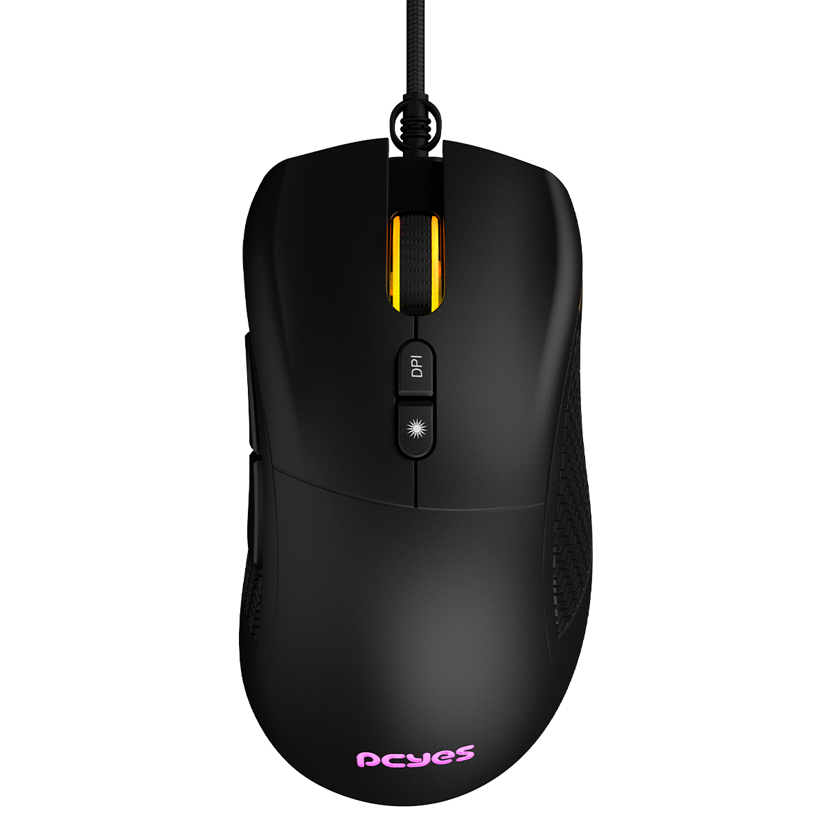 MOUSE USB GAMER PCYES GAIUS 6 BOTOES RGB PRETO