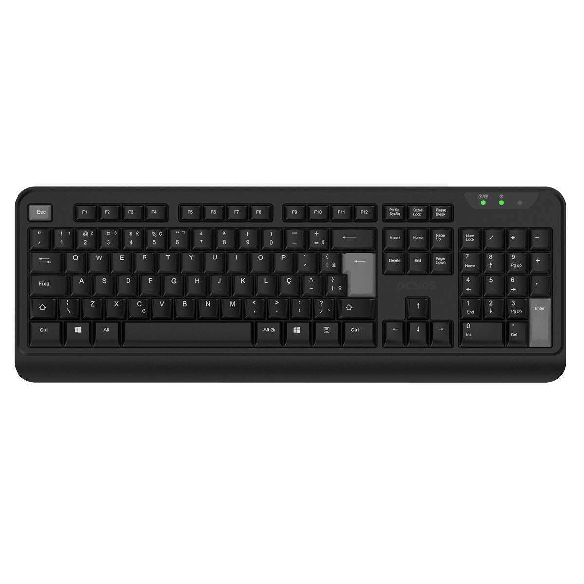 TECLADO SEM FIO PCYES COMFORT PRETO