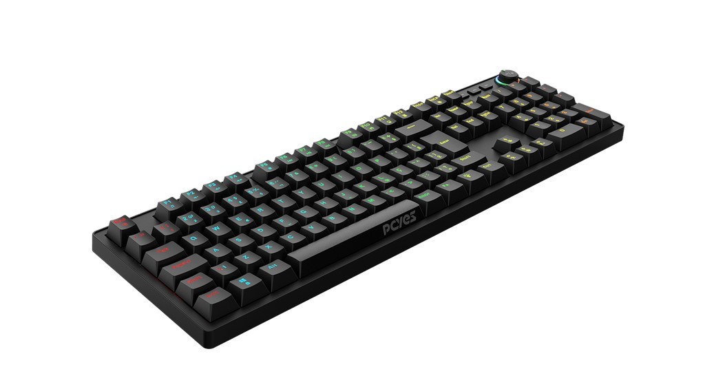 TECLADO USB GAMER MECANICO 100% PCYES ZECKY BLACK VULCAN SWITCH RED RAINBOW PRETO