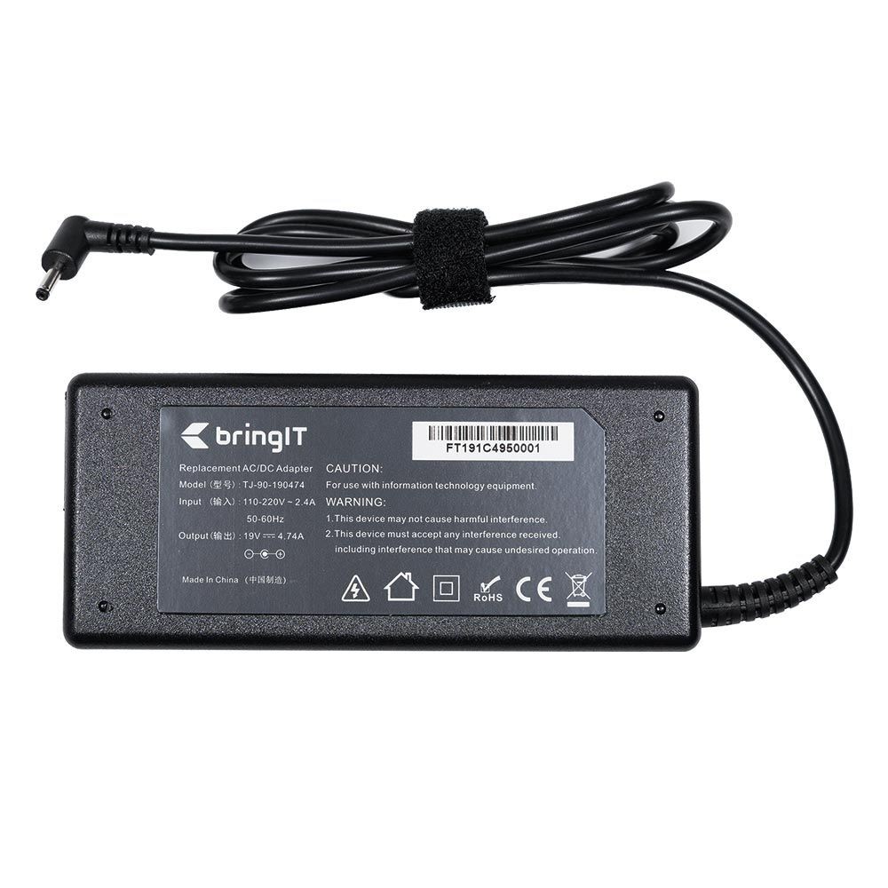 CARREGADOR P/ NOTEBOOK ACER TRAVELMATE 19V - 4.74A 90W P.FINA 3.0*1.1MM FT191