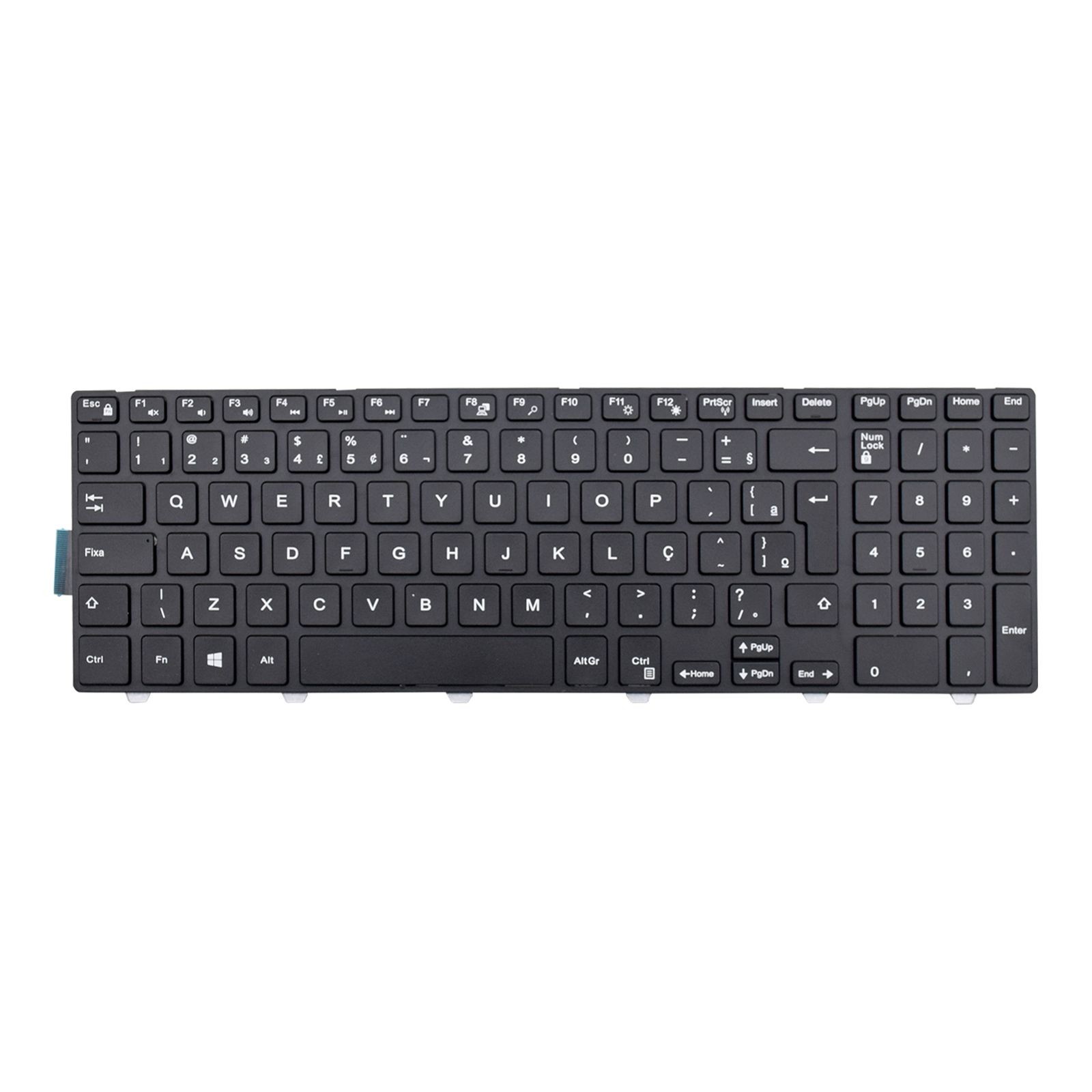 TECLADO P/ NOTEBOOK DELL INSPIRON 15 5566 PRETO