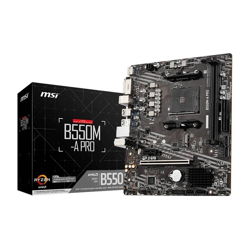 PLACA MAE AM4 MSI B550M-APRO DDR4 HDMI/DVI